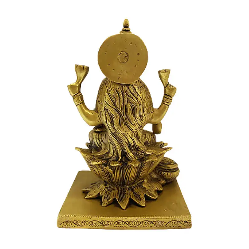 Brass kalasam Lotus Lakshmi 7inches - image 4