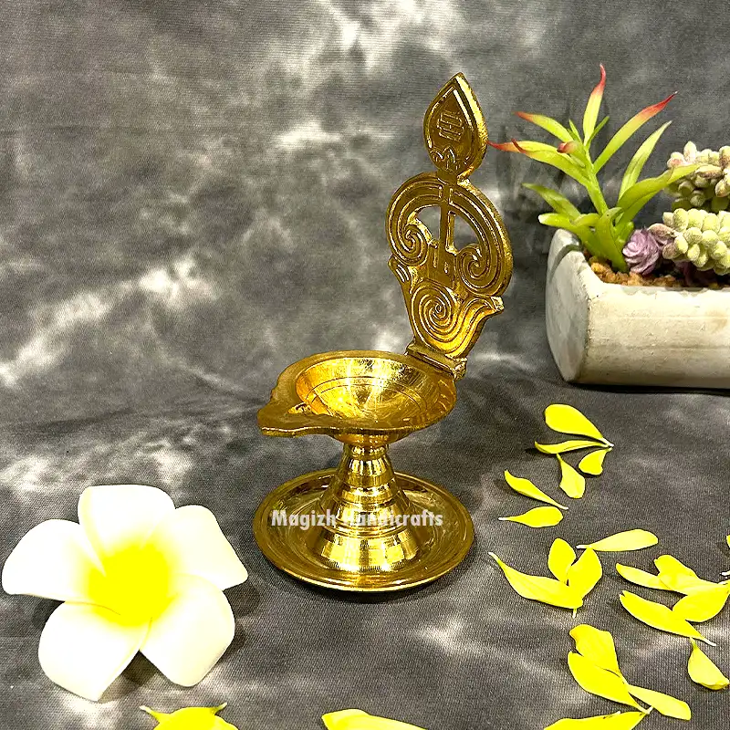 Brass New Om vel Murugan vilakku - image 3