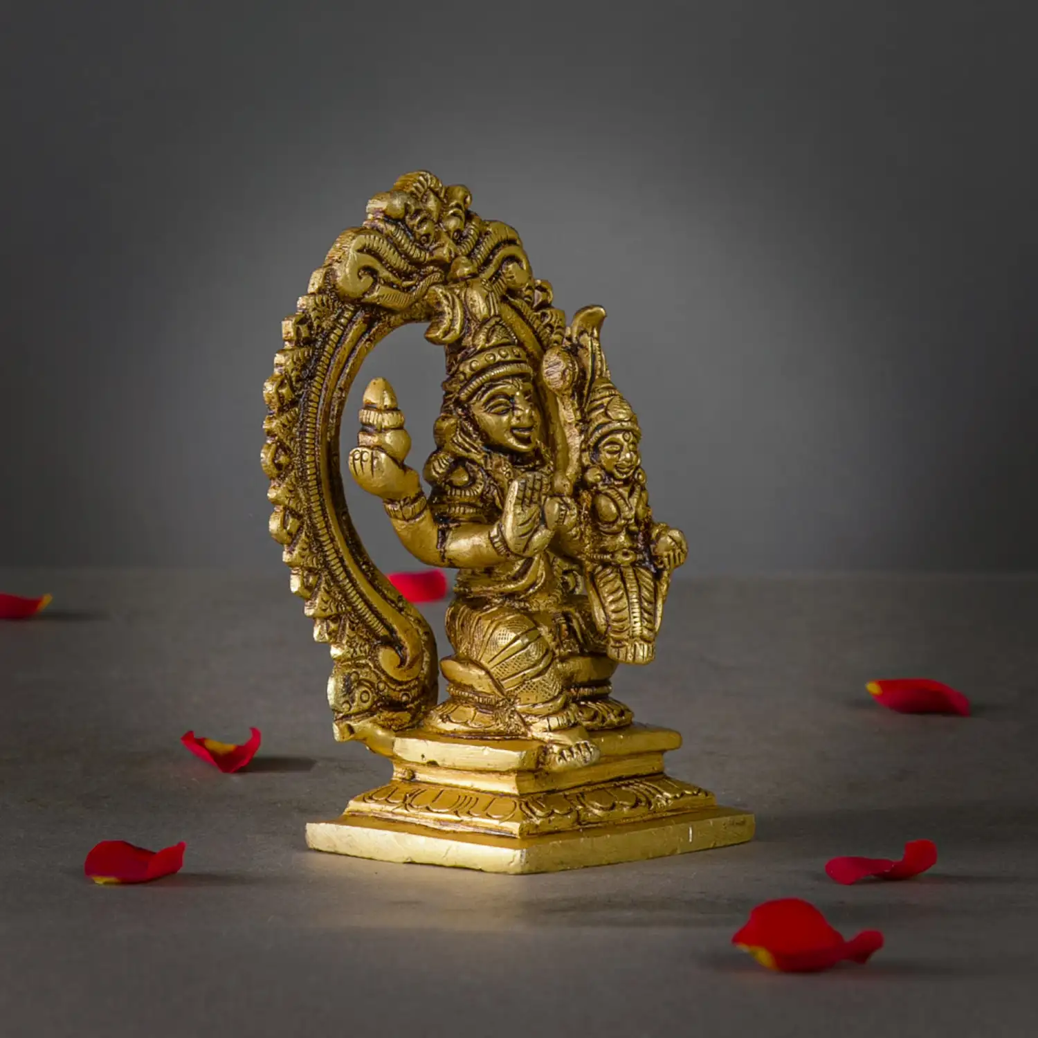 4 inches Swarna Akarshana Bhairava brass idol - secondary