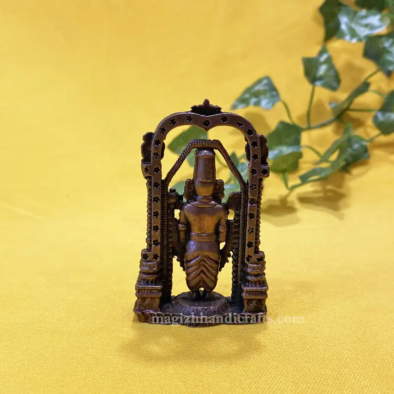 2.5 inches Copper Frame Lord Balaji idol - image 4