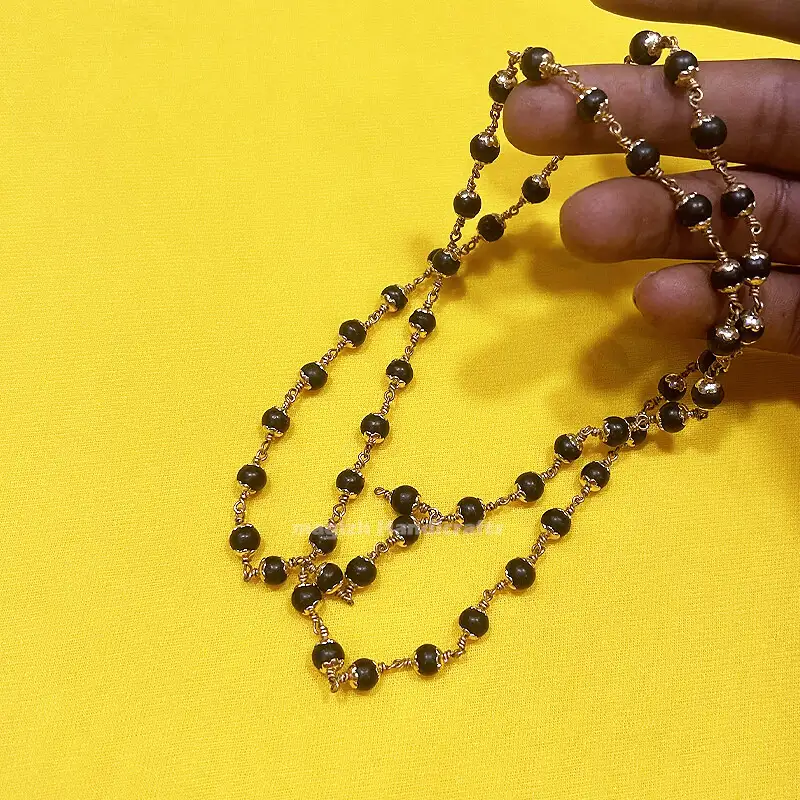 Original Capping Impon karungali mala - 6mm