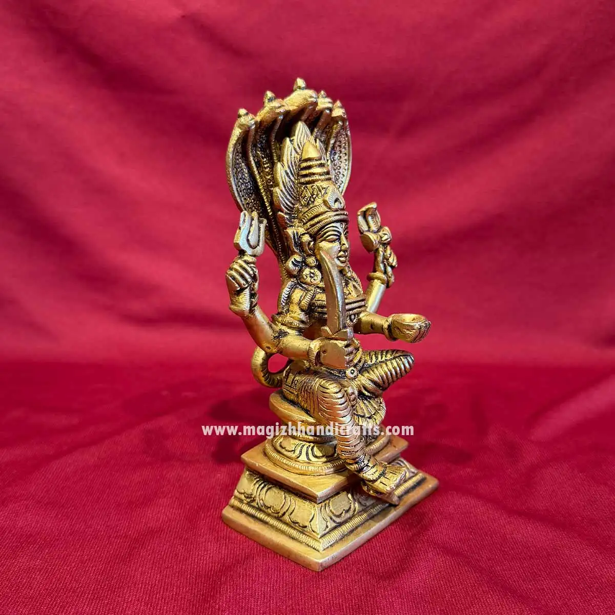 6 inches Brass Karumariamman idol - image 2