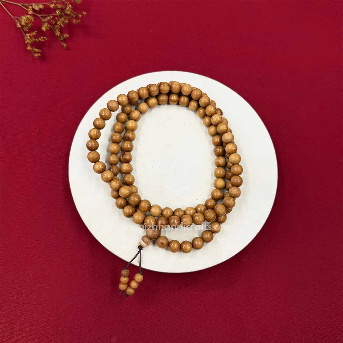 8mm Original Mysore Sandal wood mala – 108 beads - image 3