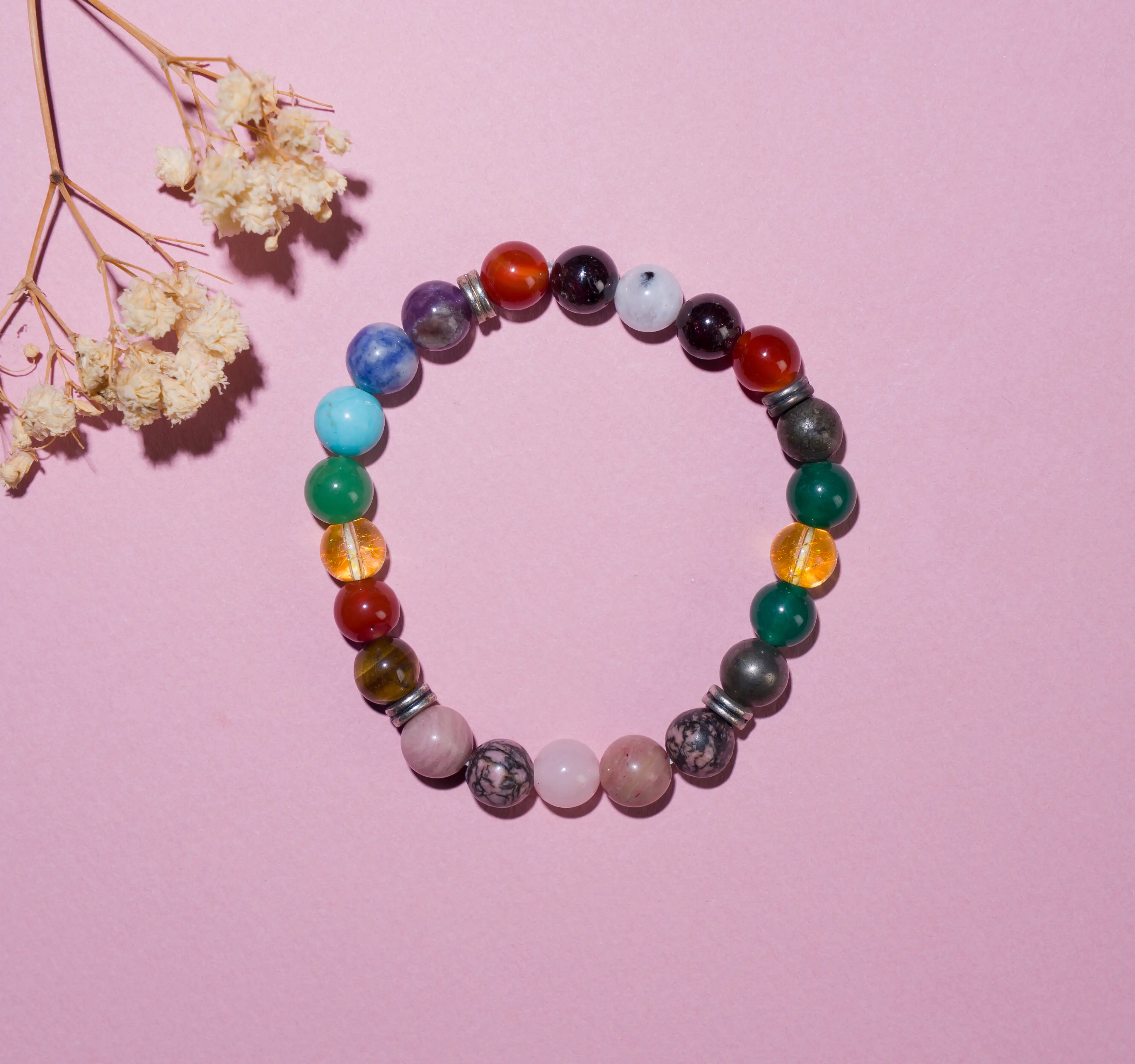 8mm all in one weight gain Crystal Bracelet - secondary