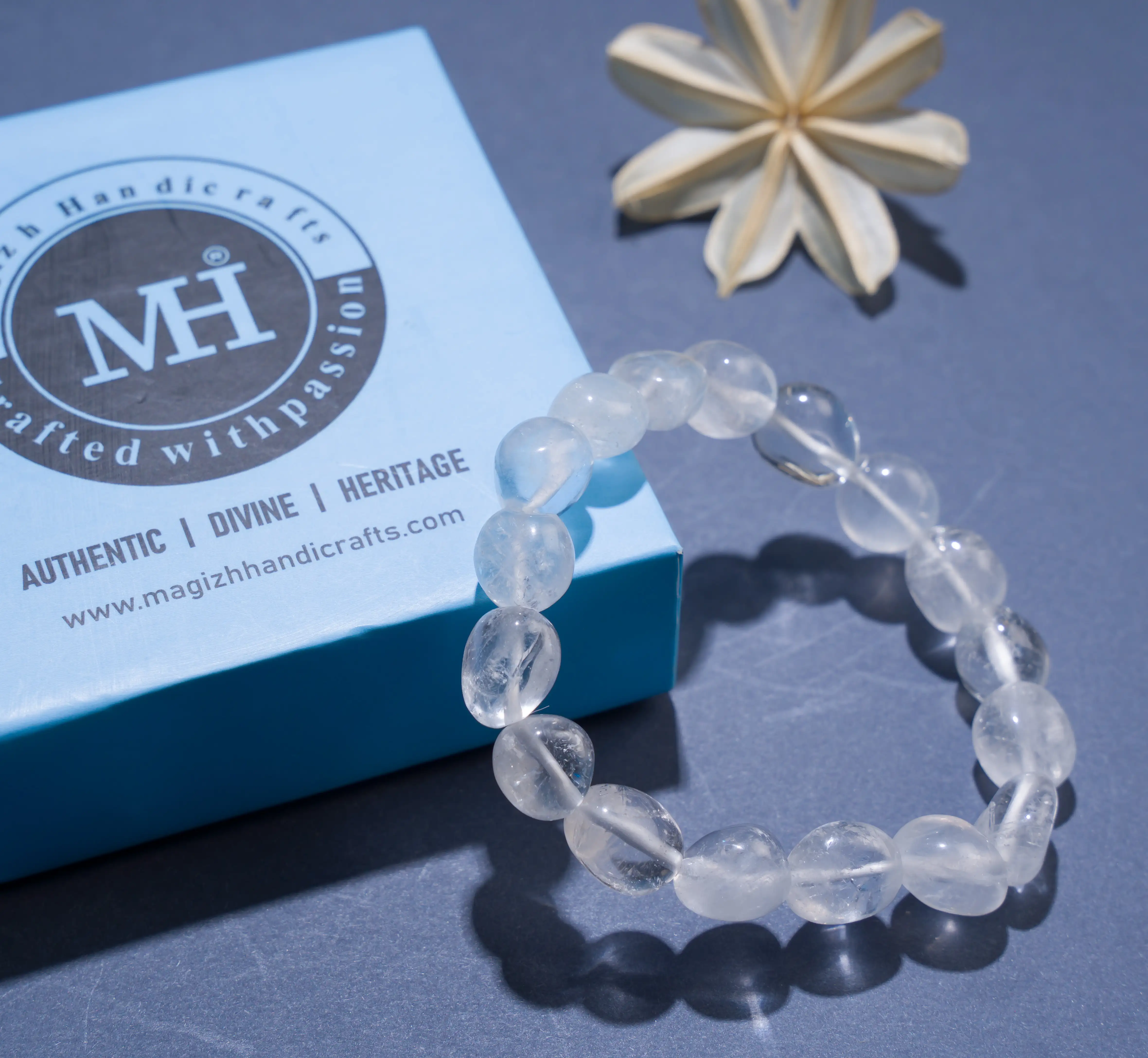 Clear quartz cystal Tumble bracelet - image 3
