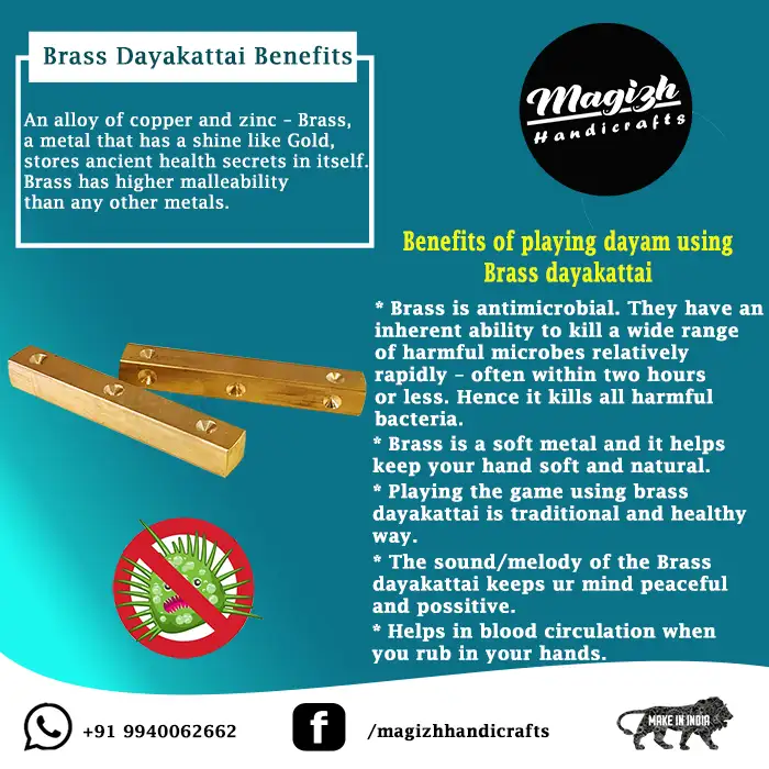 Traditional Brass Dayakattai Dhayam-6mm