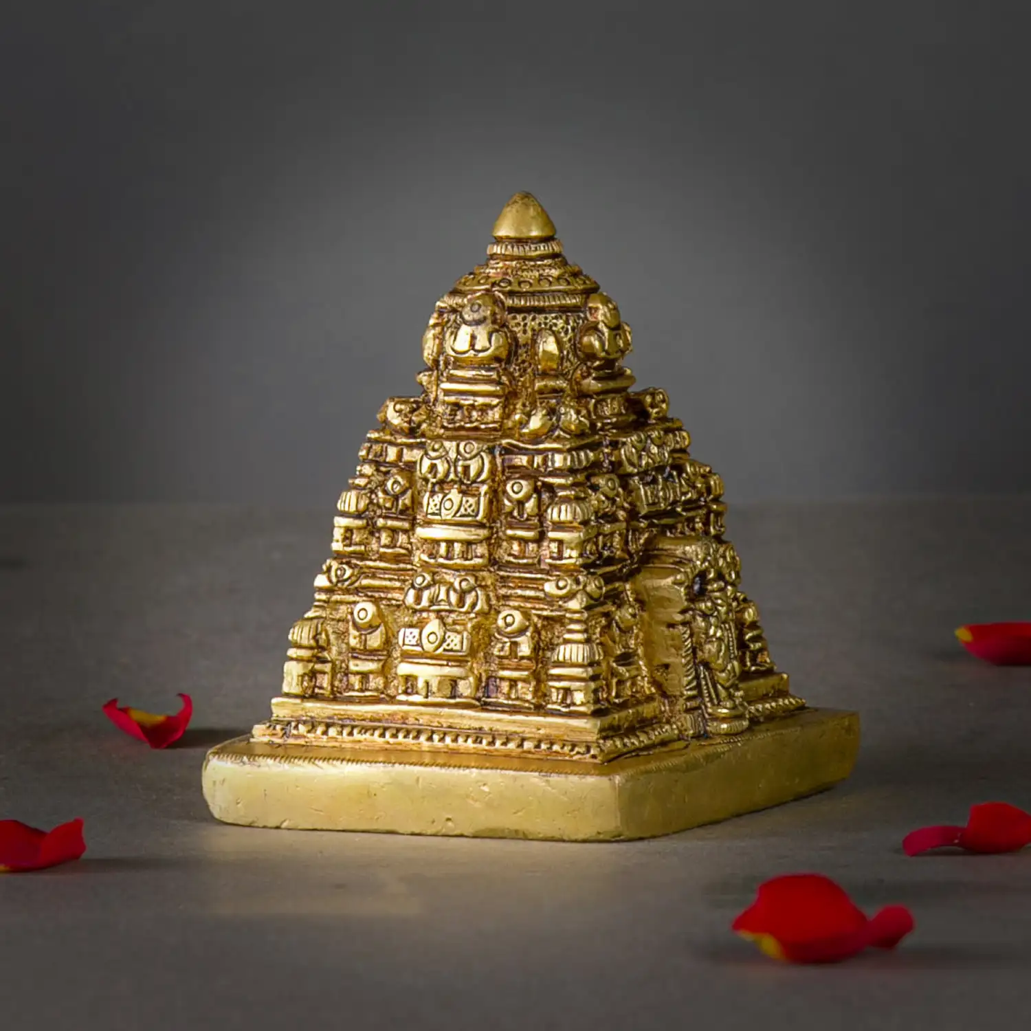 3.5 inches Lord Venkateswara Tirupati Temple Brass Idol - image 2