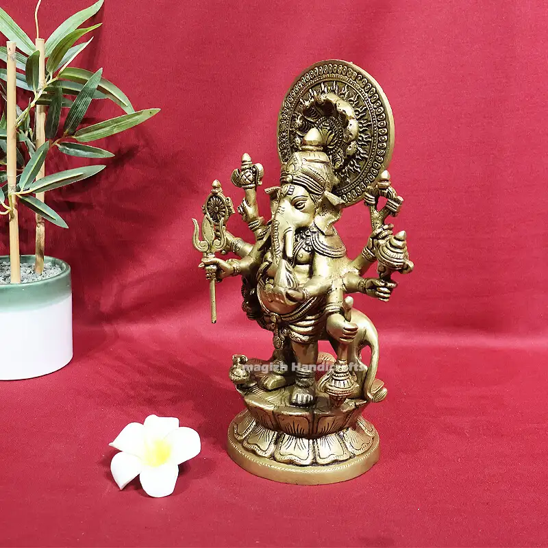 11.5 inches kan drishti Ganesha idol SC - secondary