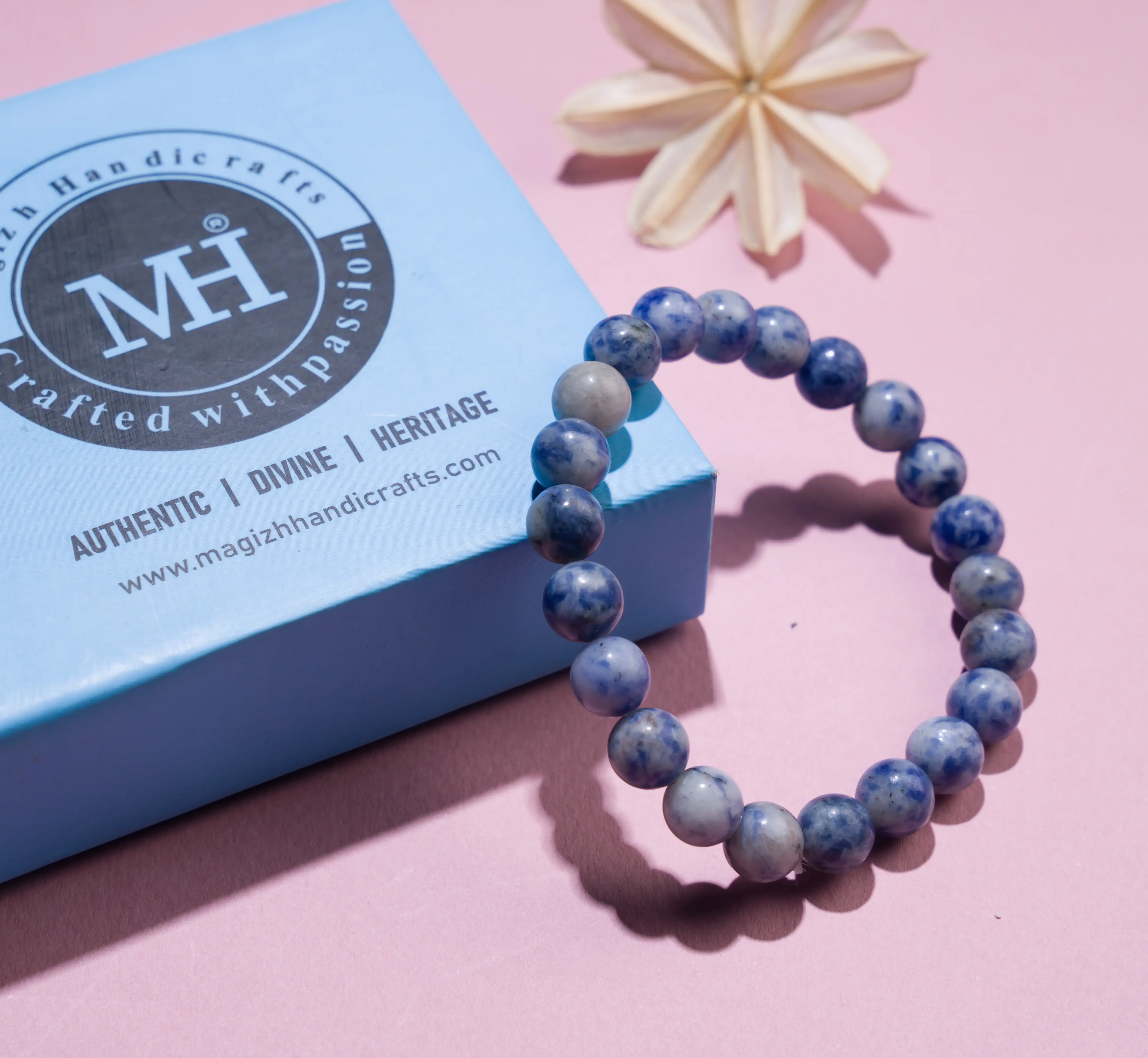 8mm Sodalite crystal bracelet - image 3
