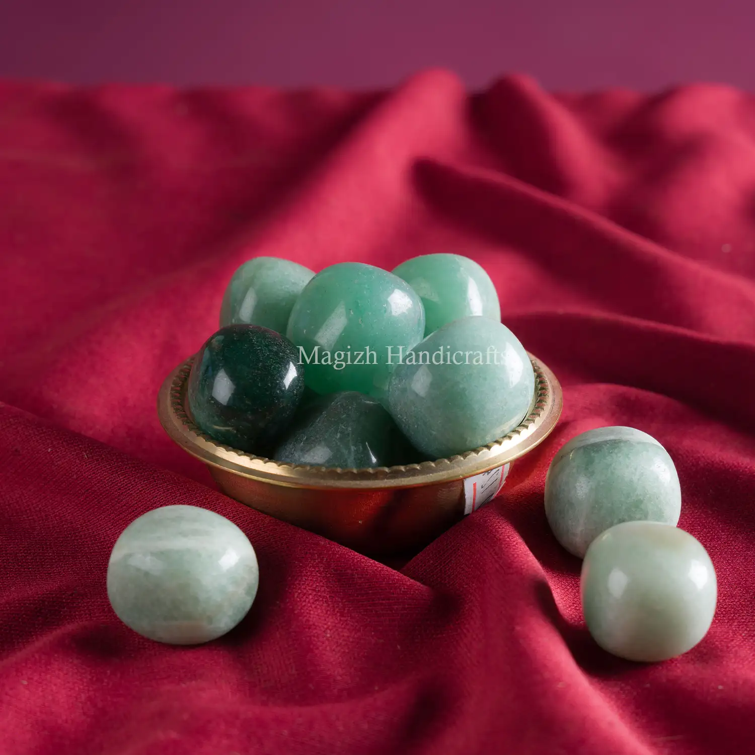 Green aventurine tumble stones - image 1