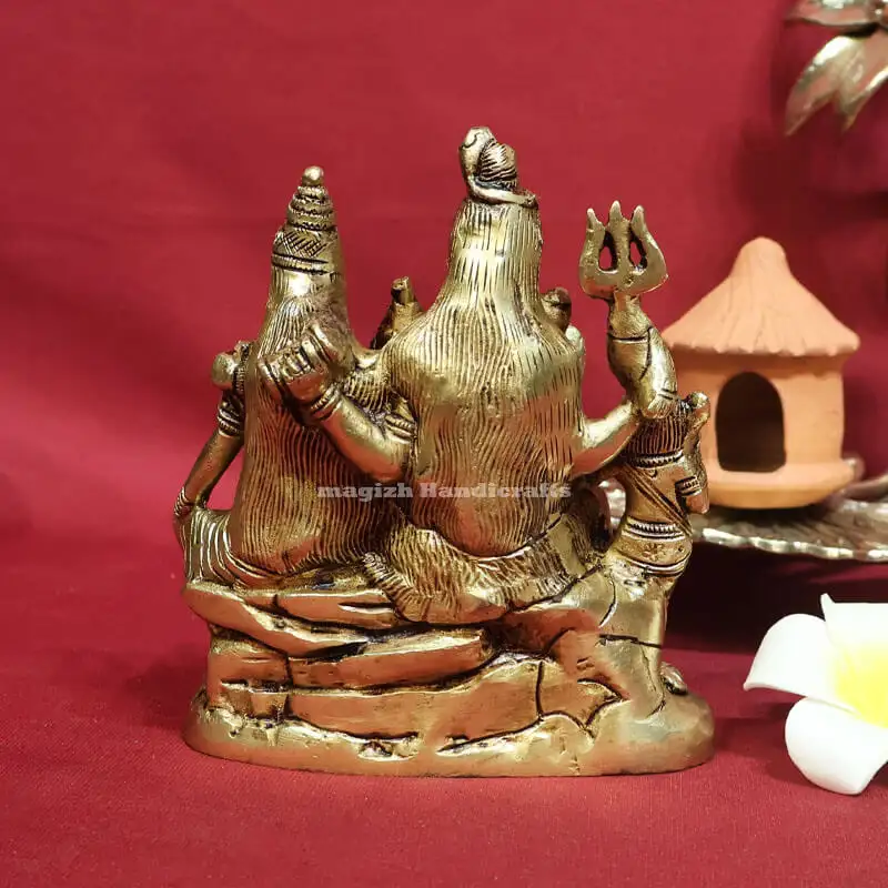 5.5 inches Brass Lord Shiva family Set SC - image 3