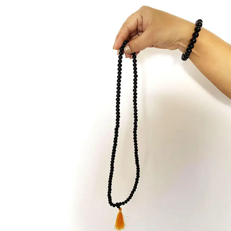 Karungali Ebony Wood meditation yoga mala 12mm - secondary