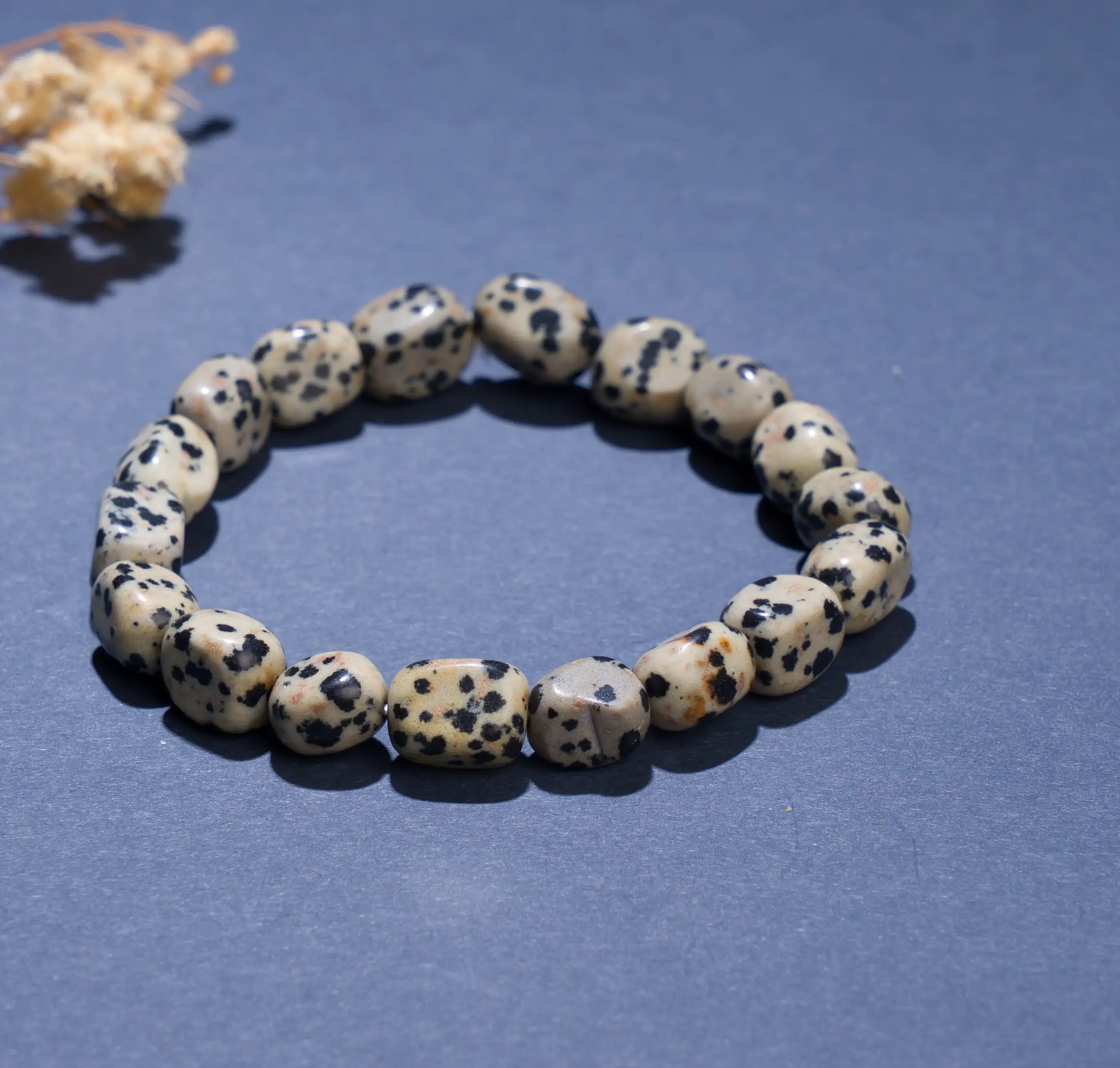 Dalmatian Jasper crystal Tumble bracelet - image 1