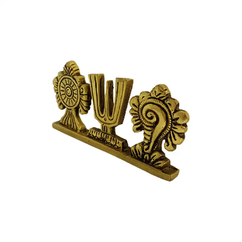 Brass Sangu Chakram Namam table top - image 4