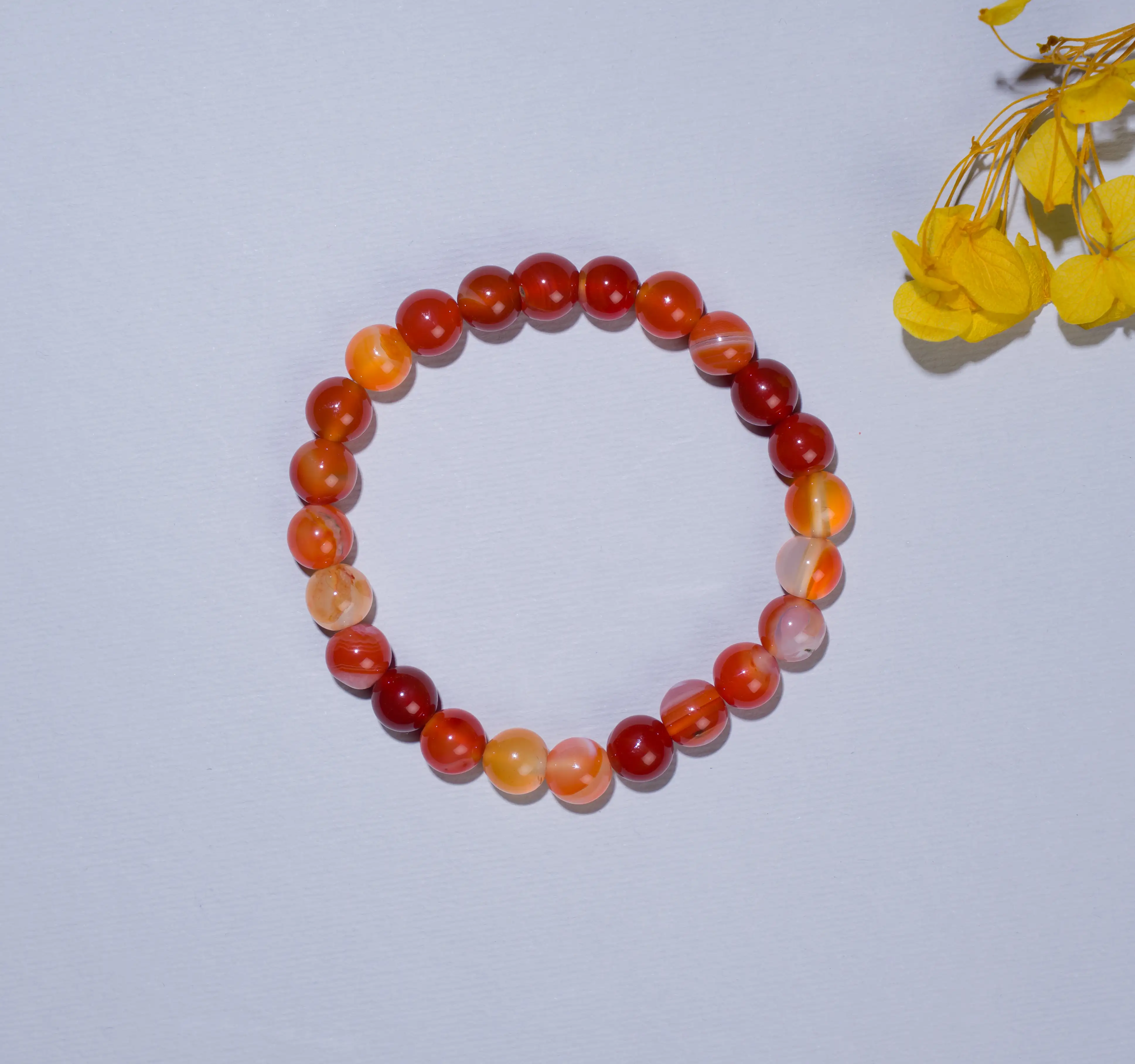 Carnelian Crystal Bracelet (8mm) - image 3