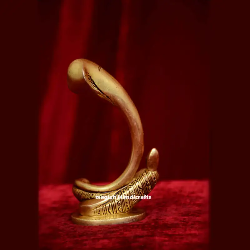 Brass Modern Ganesha side idol - image 1