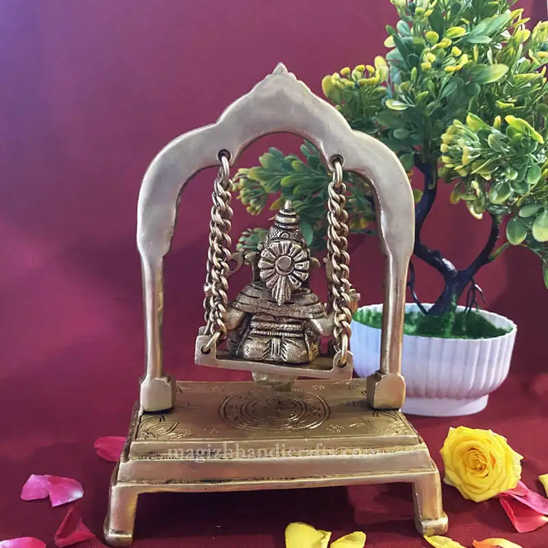 8 inches Brass Swing Ganesha idol - SC - image 4