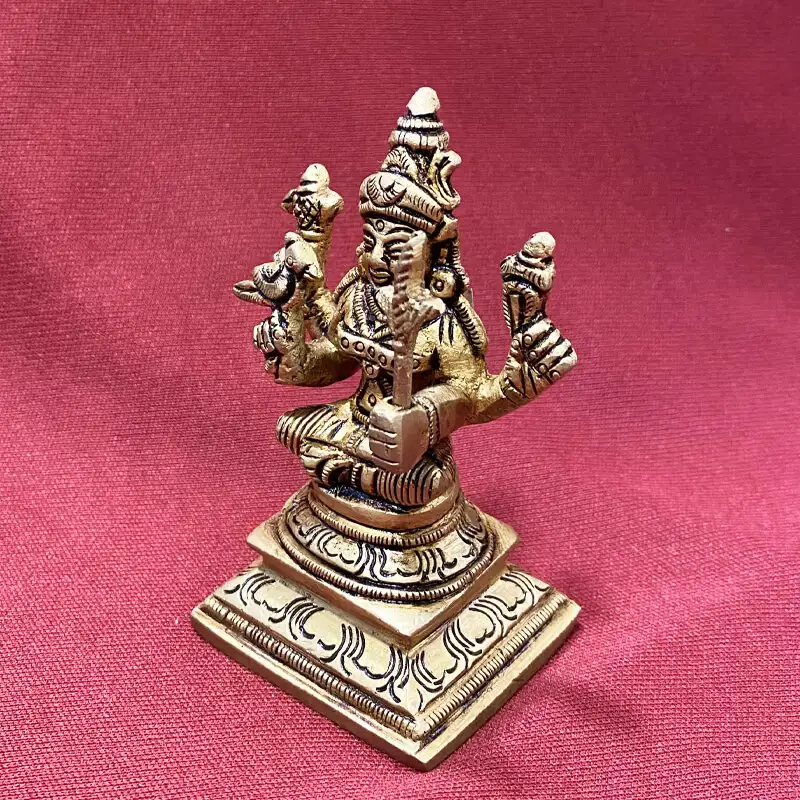 3.5 Inches Brass Kamatchi amman - secondary