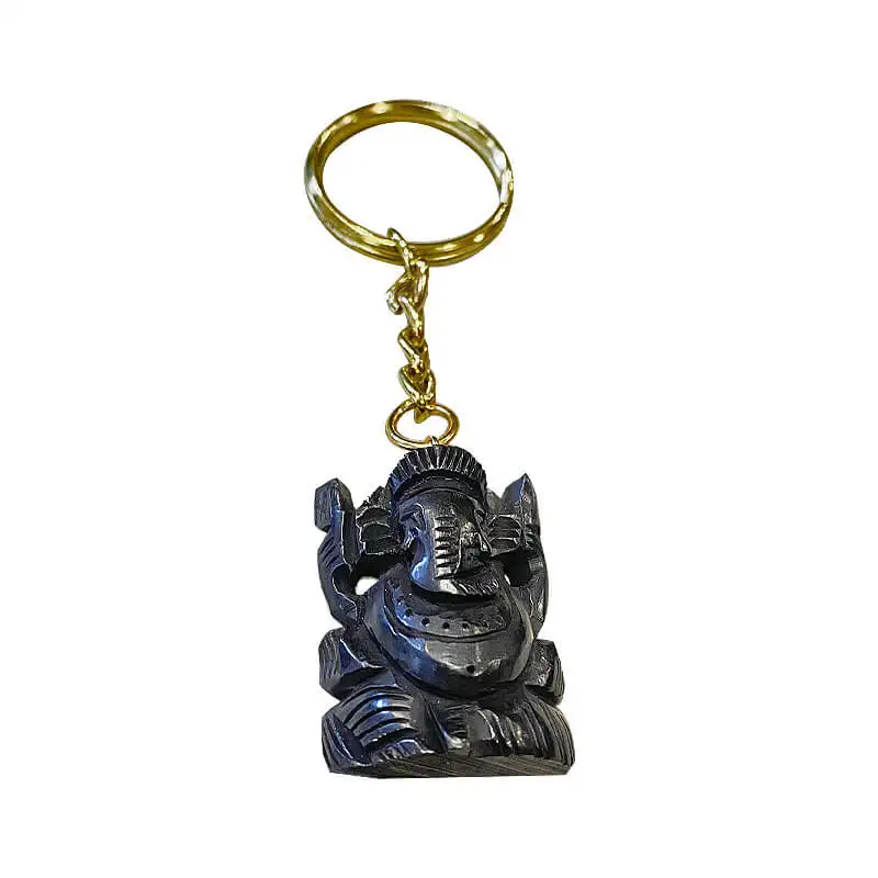 Original Karungali / Ebony wood Lord Ganesha key chain - secondary