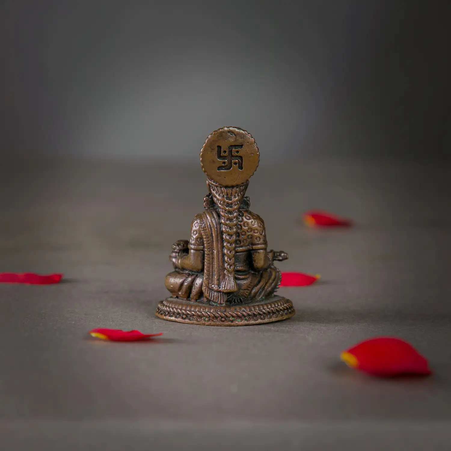 2 inches copper Anapoorni idol - image 3