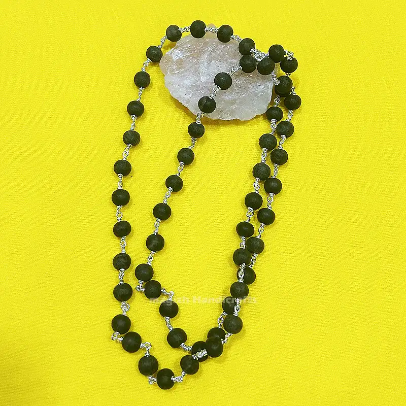 8mm Original karungali mala Original silver