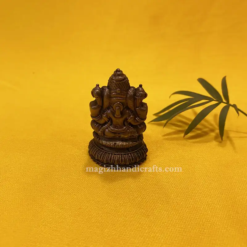 2 inches Copper Hollow Ganesha Idol - image 5