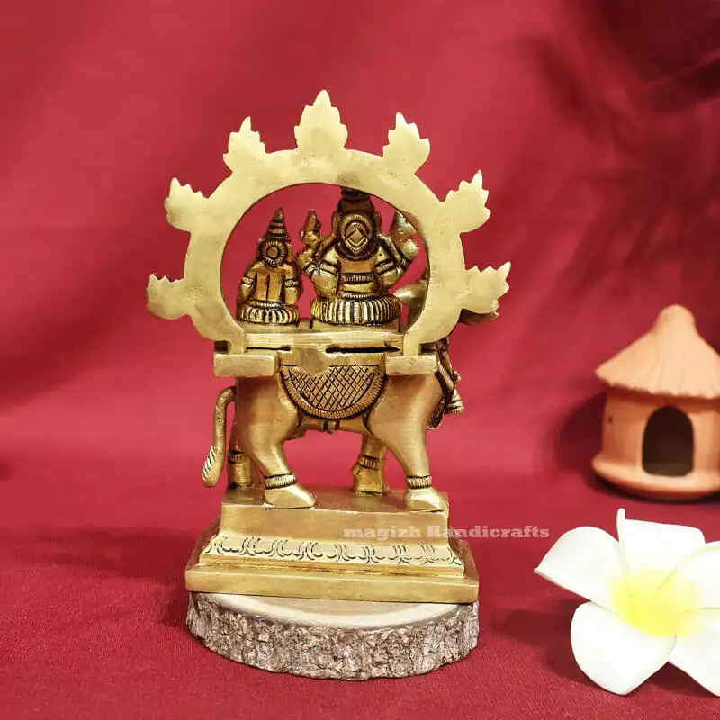 5.5 inches Brass Shivan parvathi Pradhosha Nayagar - image 3