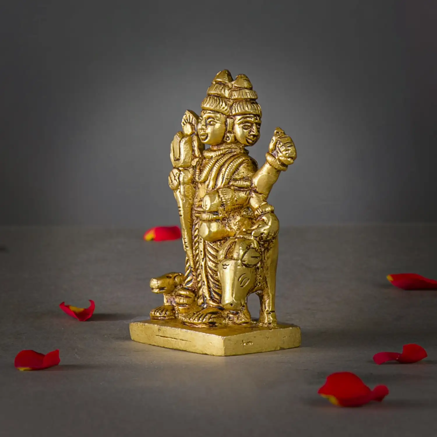 3.5 inches Brass Dattatreya idol - secondary