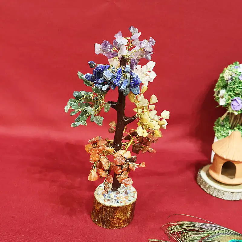 7 colors Chakra Crystal Stone gem tree - image 3