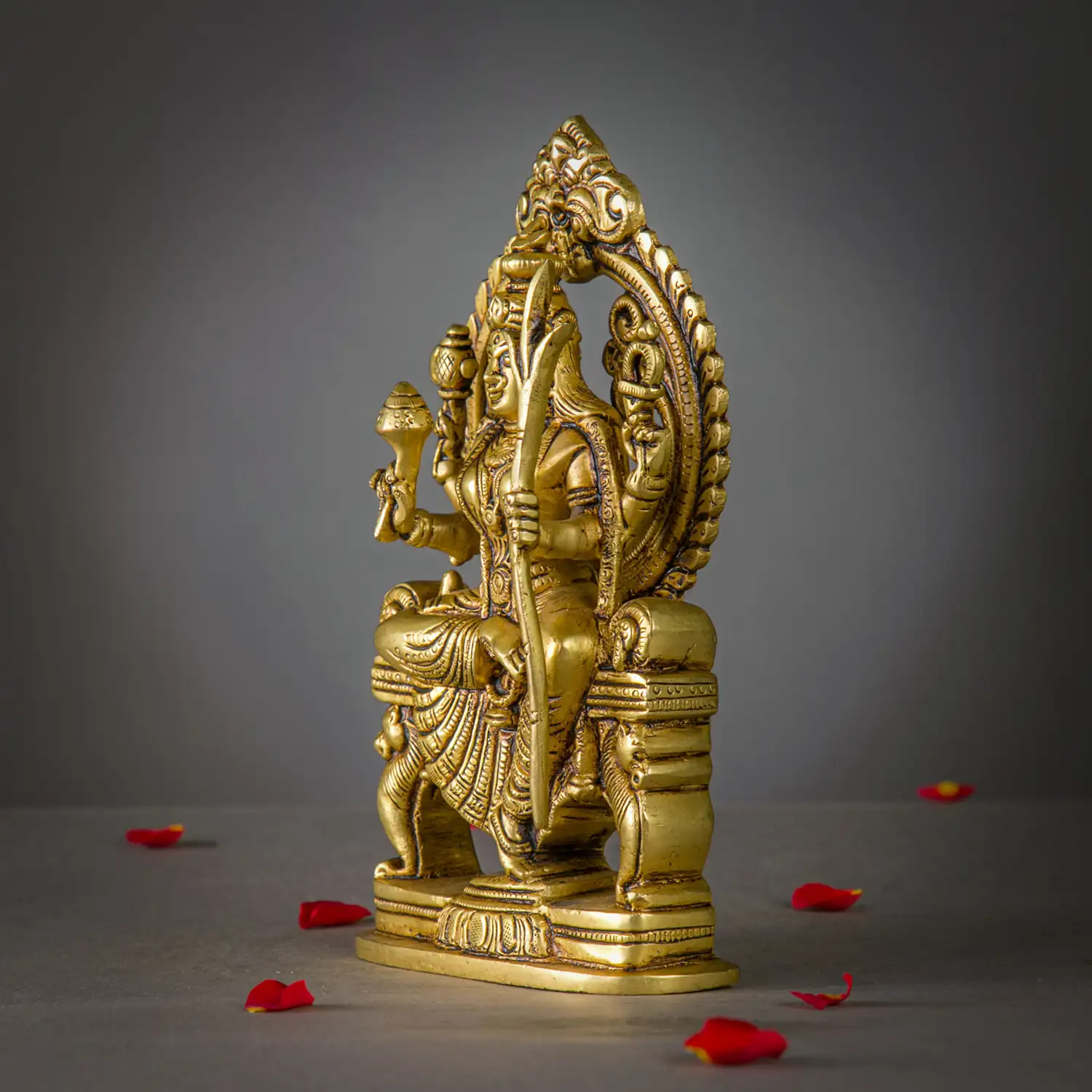 7.5 inches Brass Lalitha amman idol - secondary