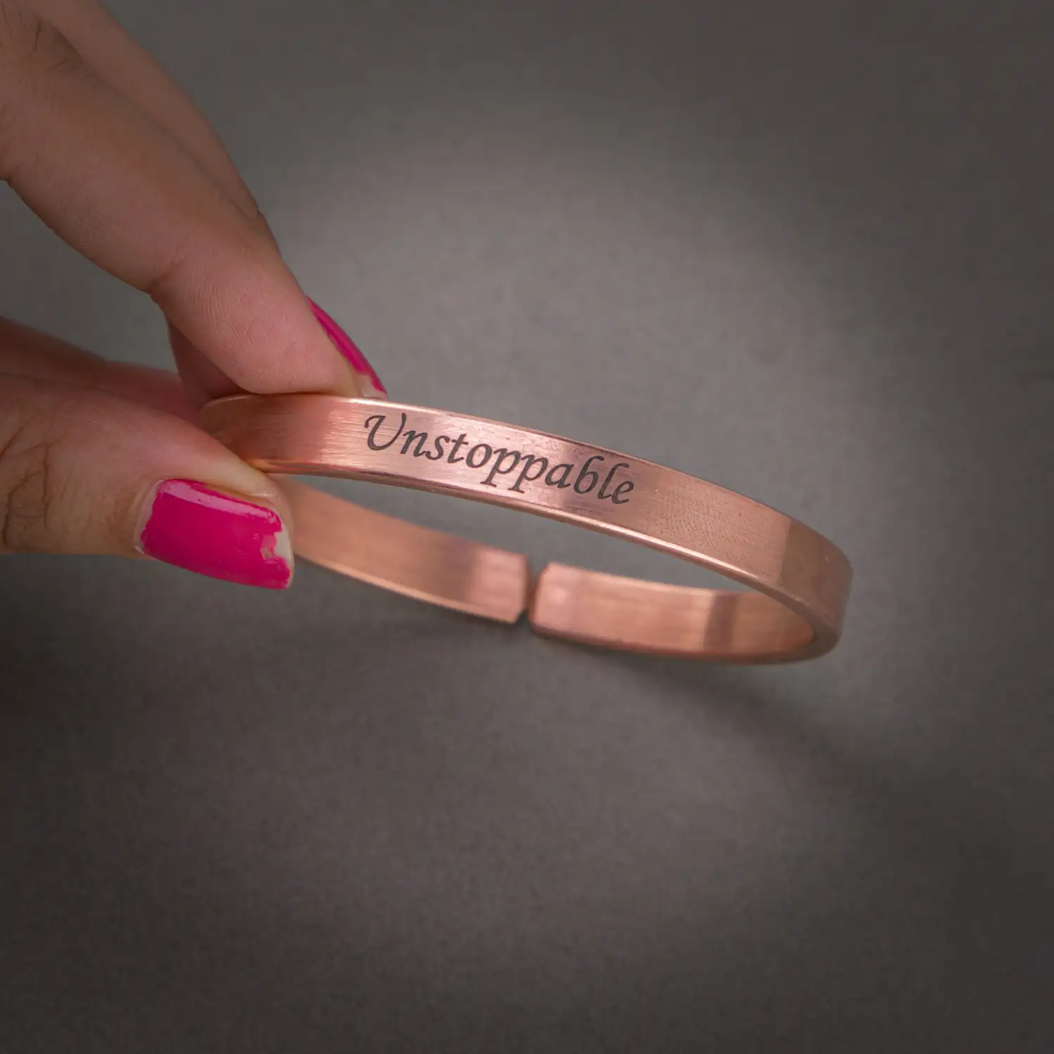 Unstoppable Pure Copper bracelet for men - 8 mm - secondary