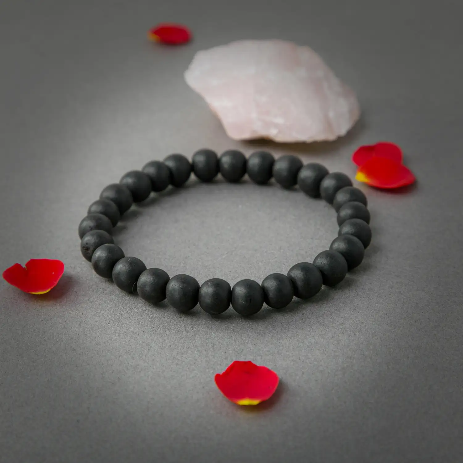 Original Karungali Ebony Wood Bracelet Free Size - 8mm - secondary