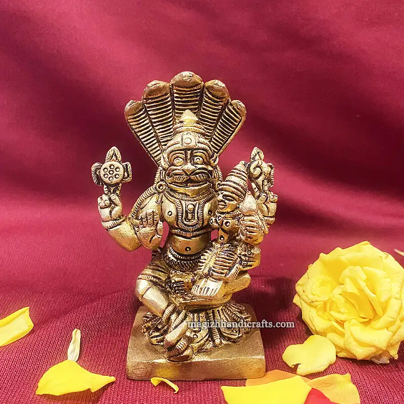 Brass Snake Narasihma Lakshmi