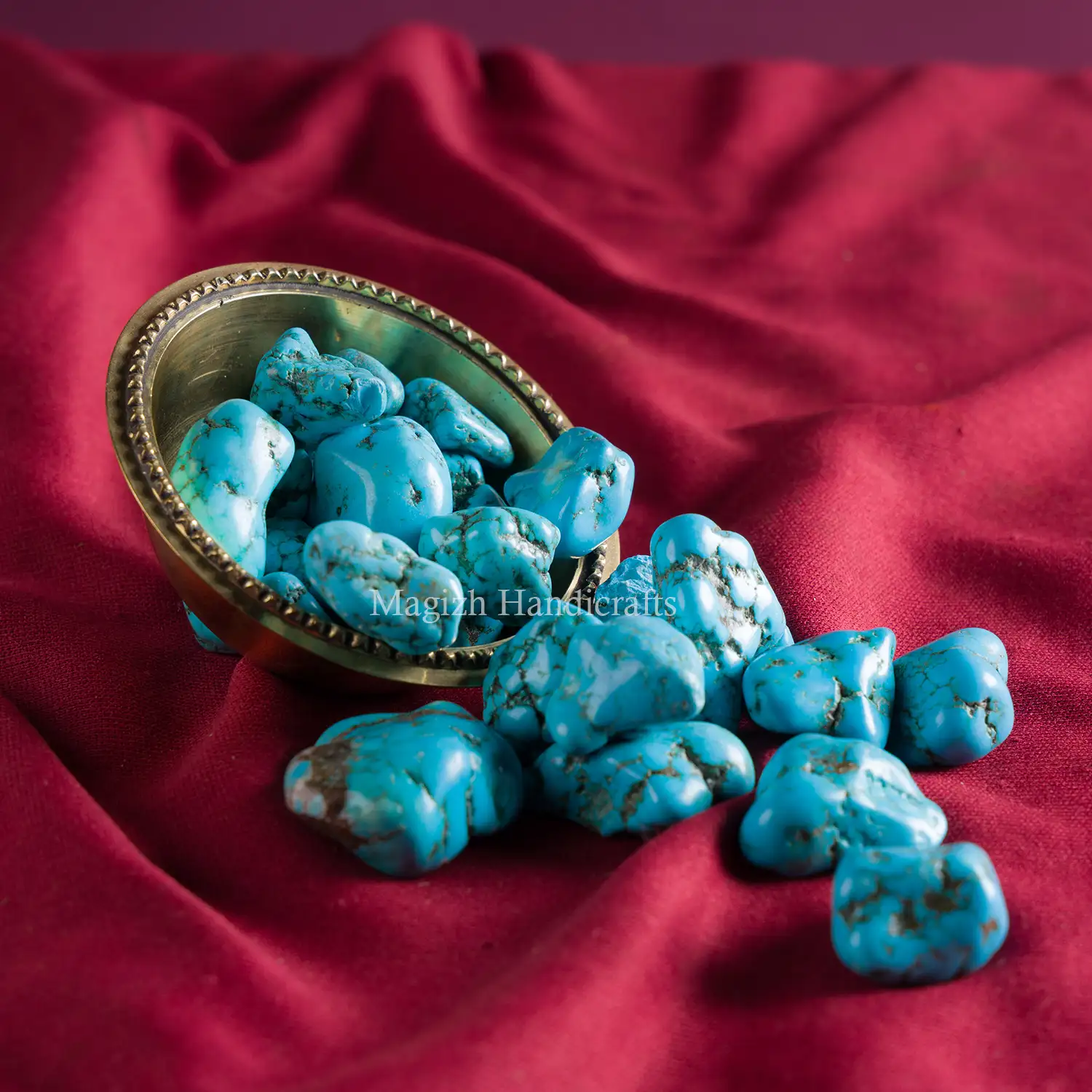 Turquoise tumble stones - image 2