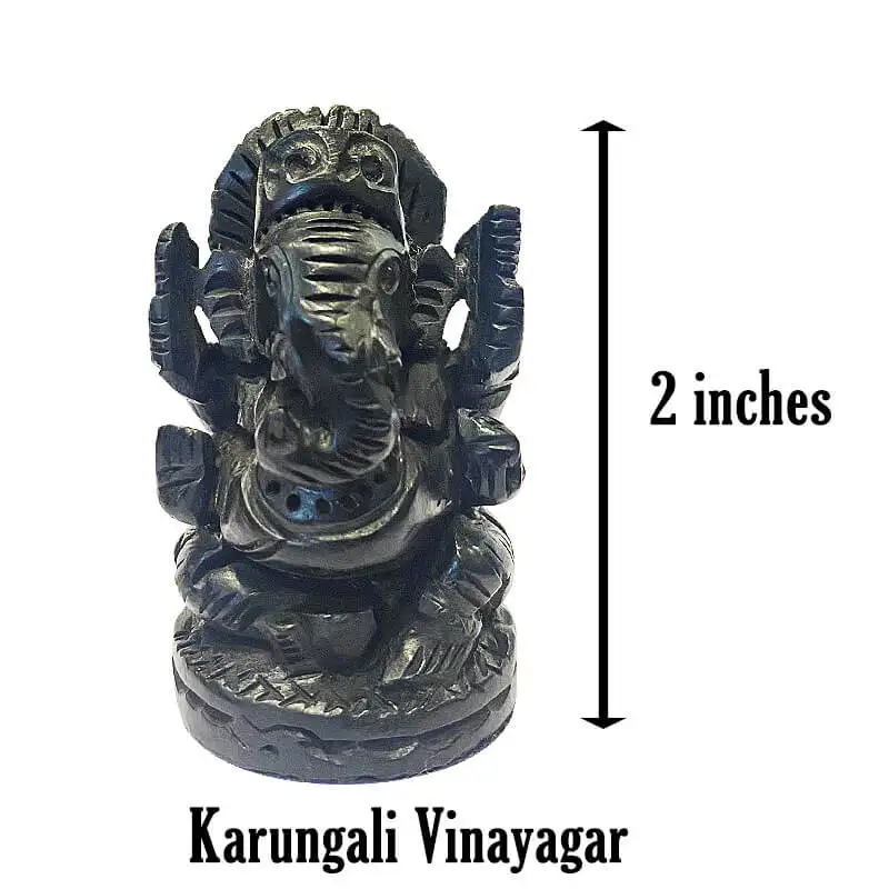 2 அங்குல அசல் கருங்காலி மர விநாயகர் சிலை - image 2