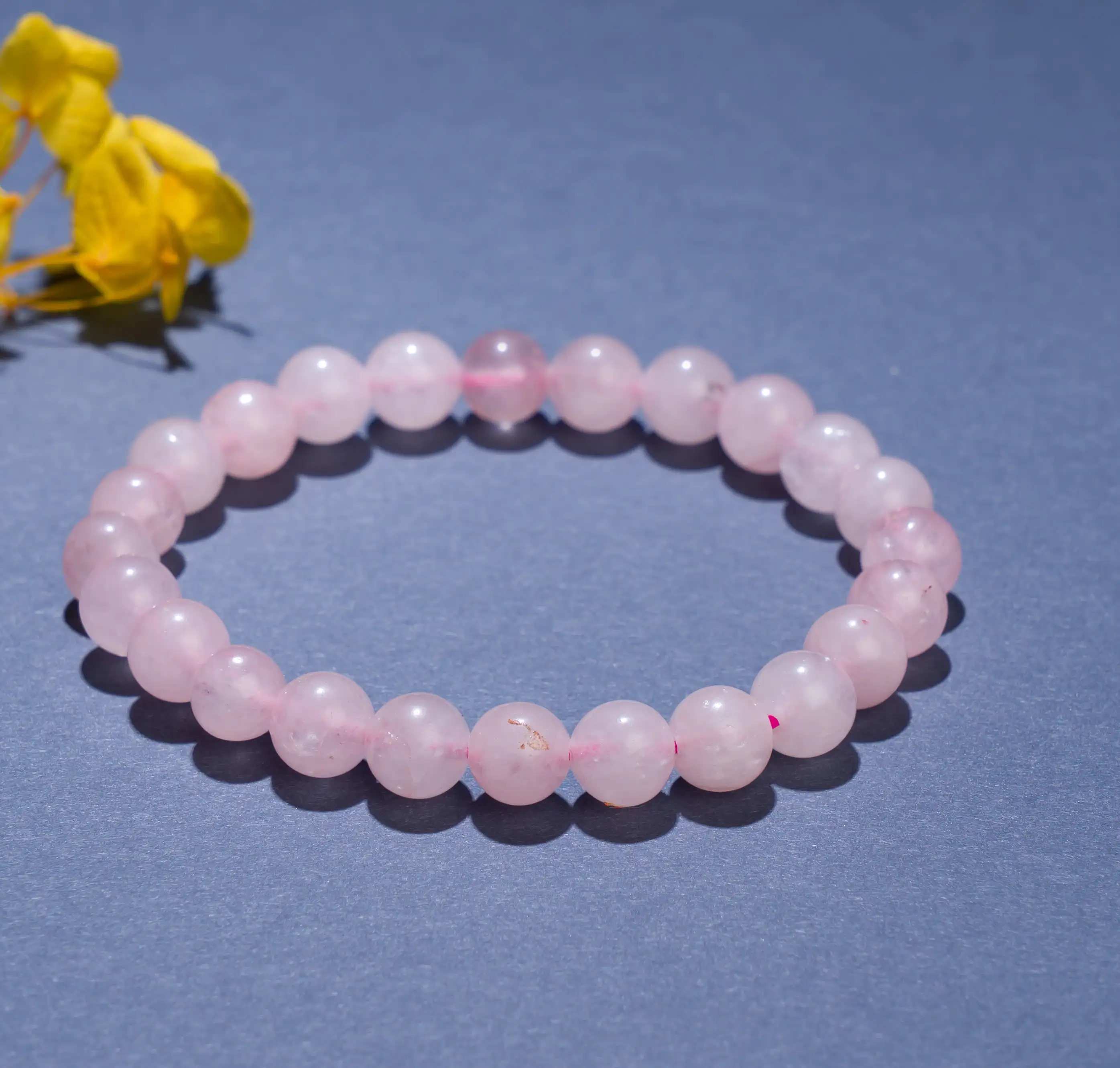 8mm Rose Quartz Crystal stone Bracelet
