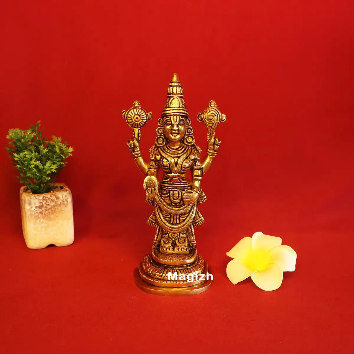 Brass Thirupathi Perumal idol 7.5 inches
