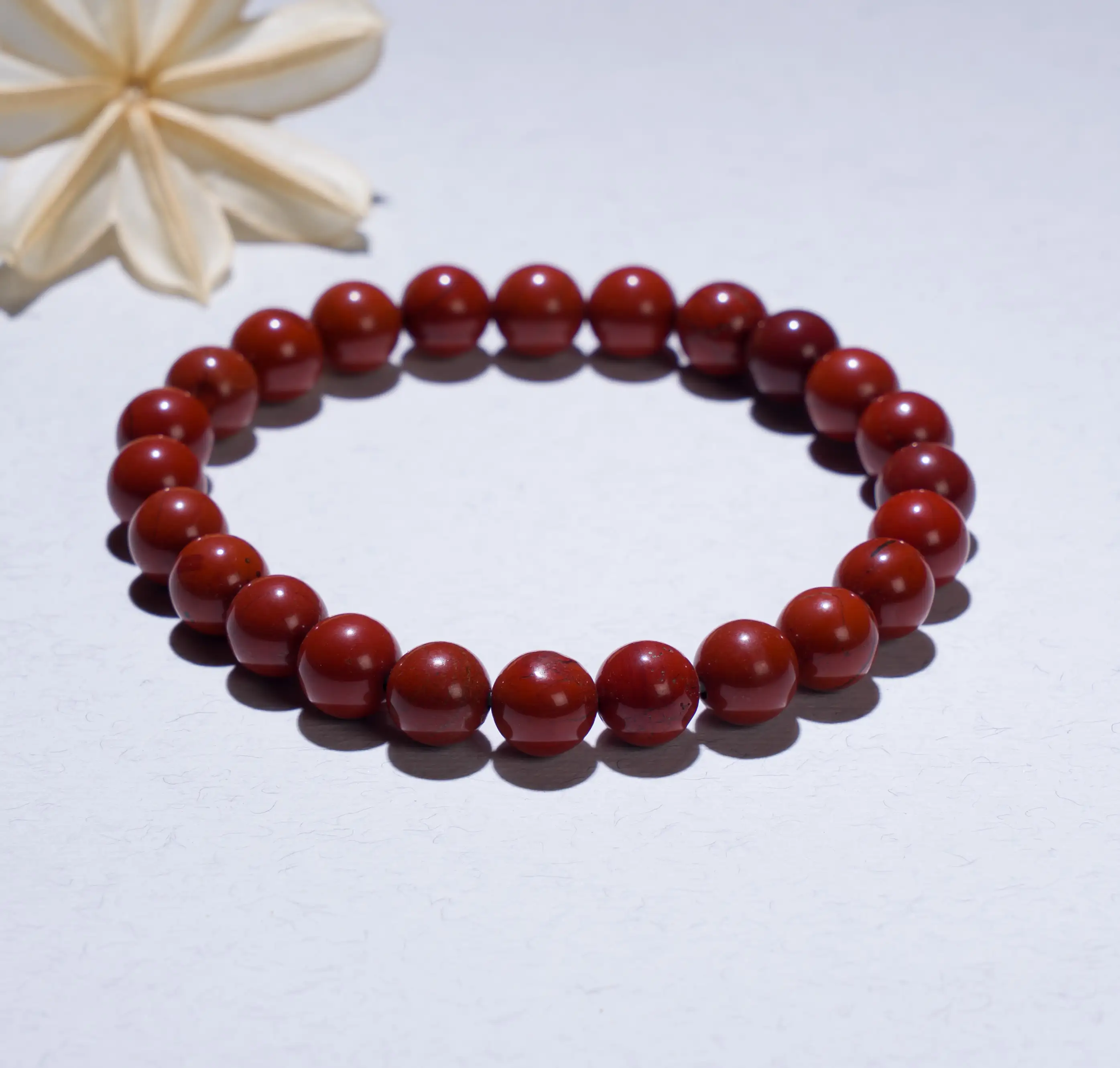 8mm Red Jasper Crystal Bracelet