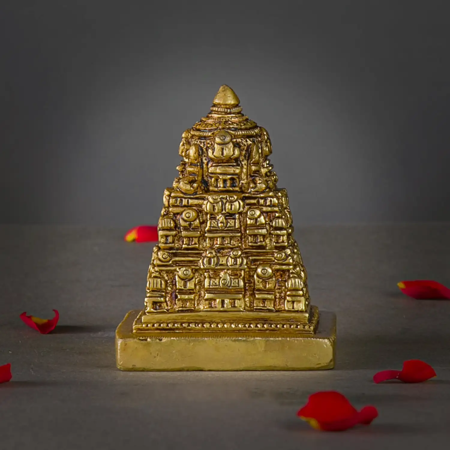 3.5 inches Lord Venkateswara Tirupati Temple Brass Idol - image 4