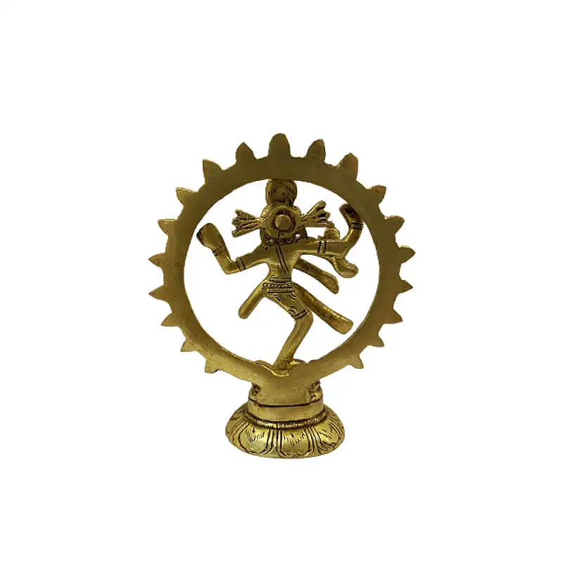 Brass 4 inches natraj idol - image 4