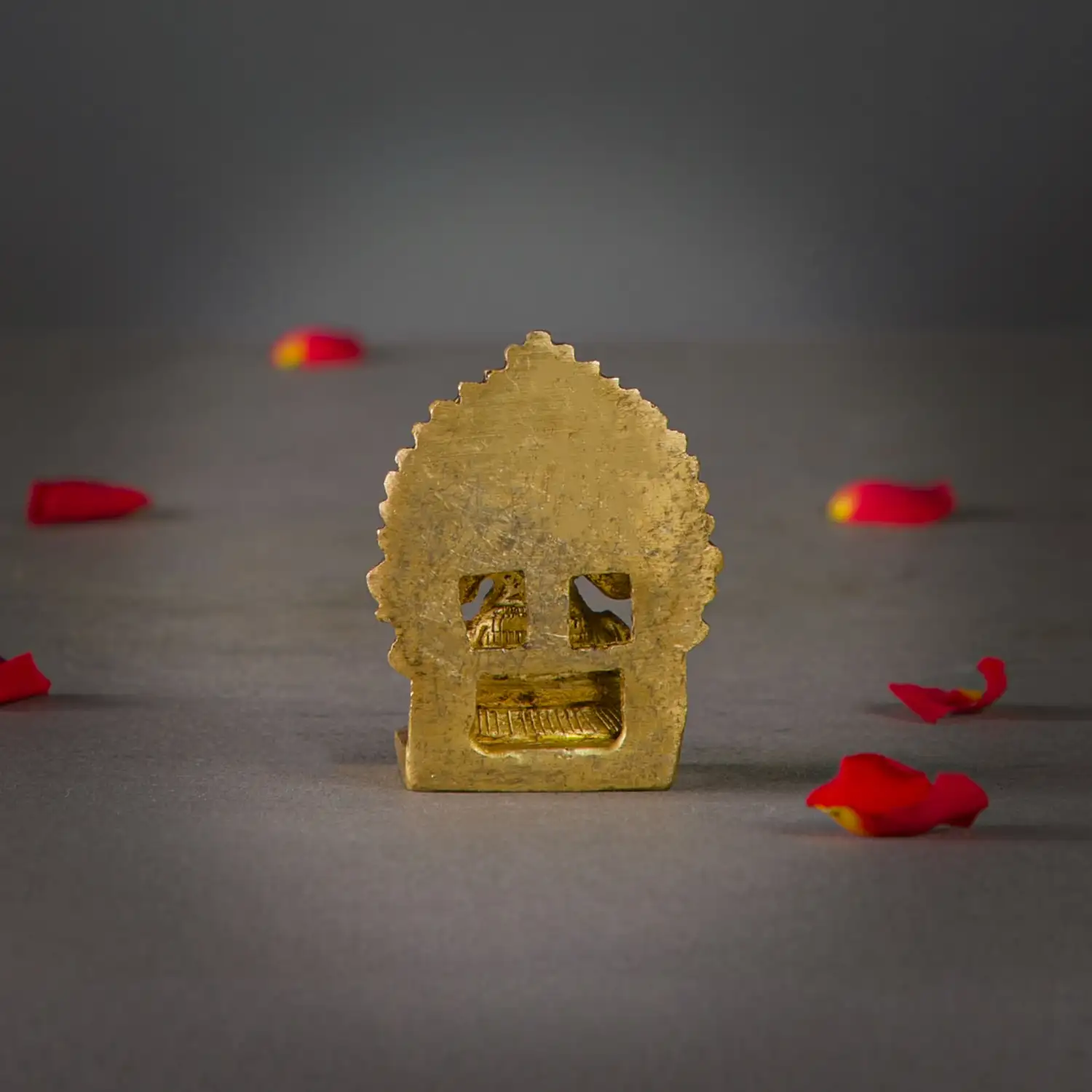 2 inches brass Ganesha with thiruvachi dol - image 4