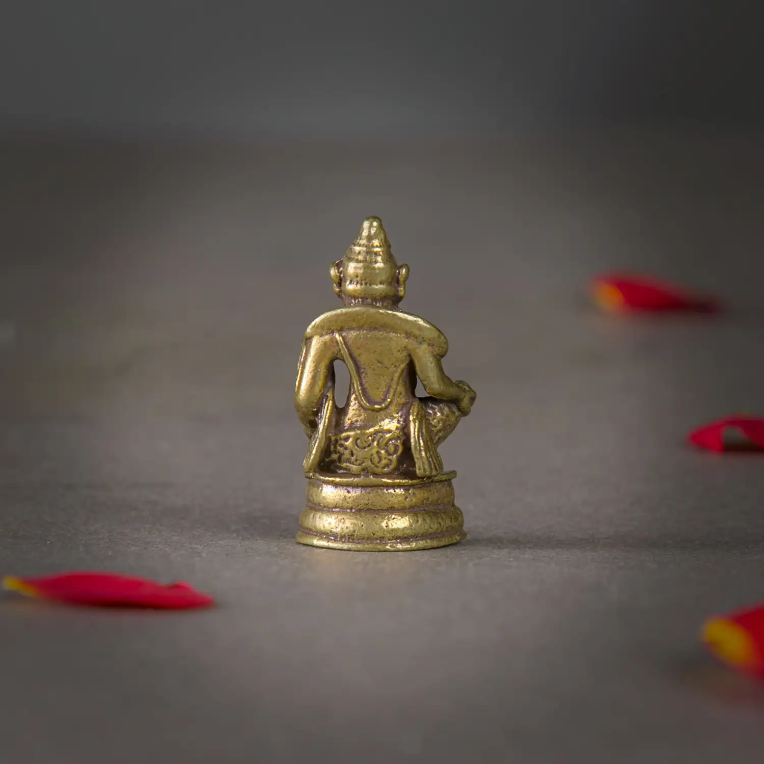 1 inch Brass sitting Kuber idol - secondary
