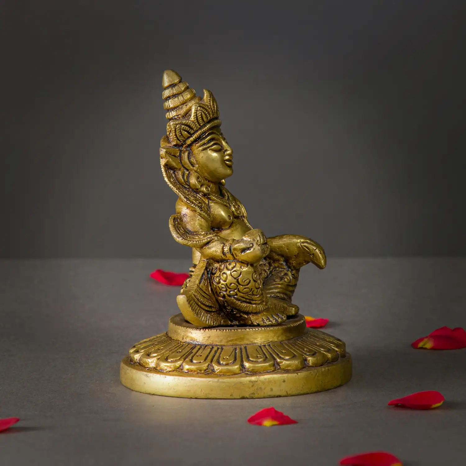 4.5 inches Kuberar round Base idol - secondary