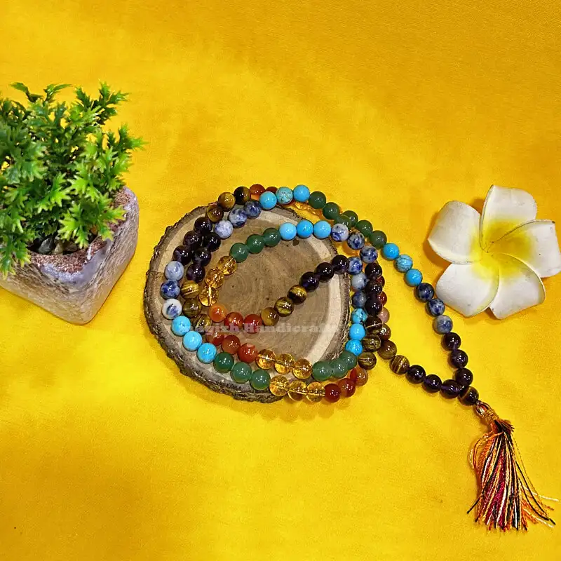 8mm 7 Chakra Crystal Mala - secondary