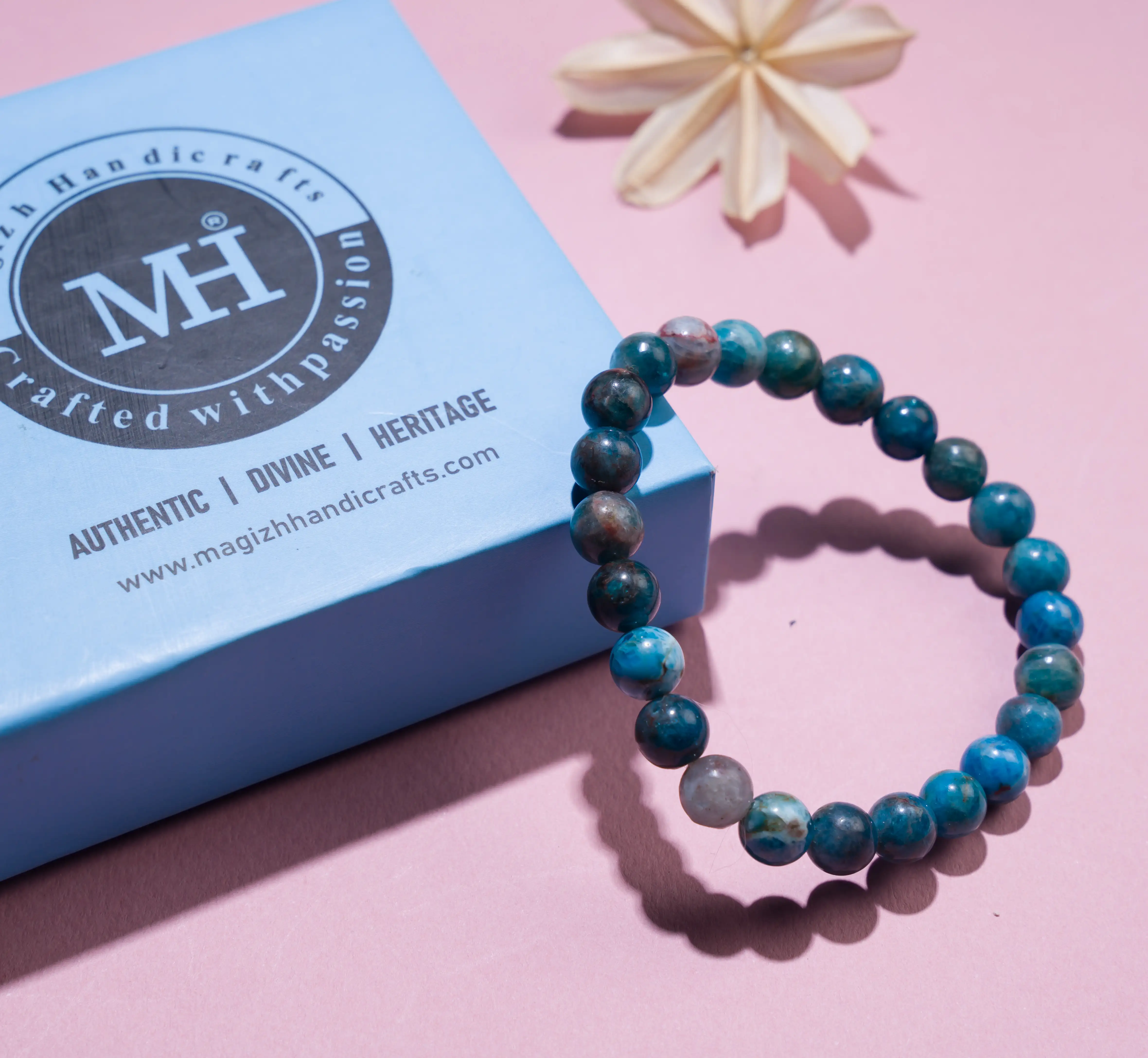 8mm Apatite crystal Stone bracelet - image 3
