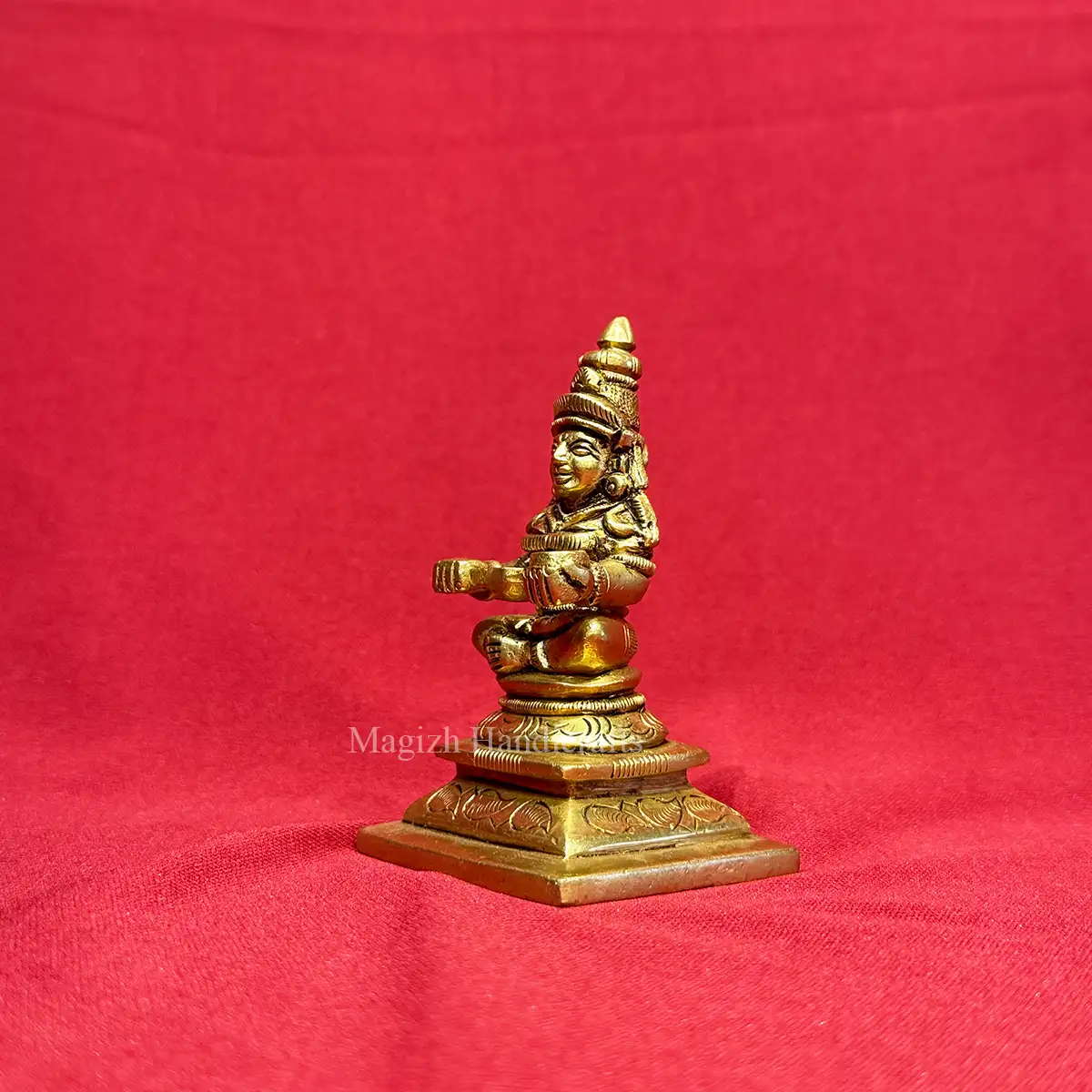 3.5 inches brass goddess Annapoorni devi idol - image 3