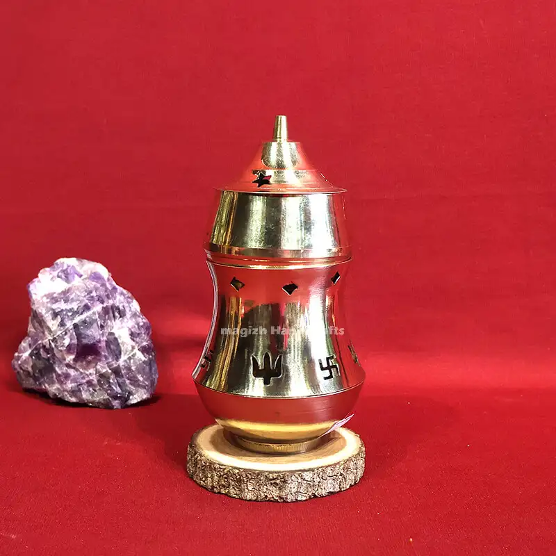 6 inches Pachai Karpuram Lamp no 2