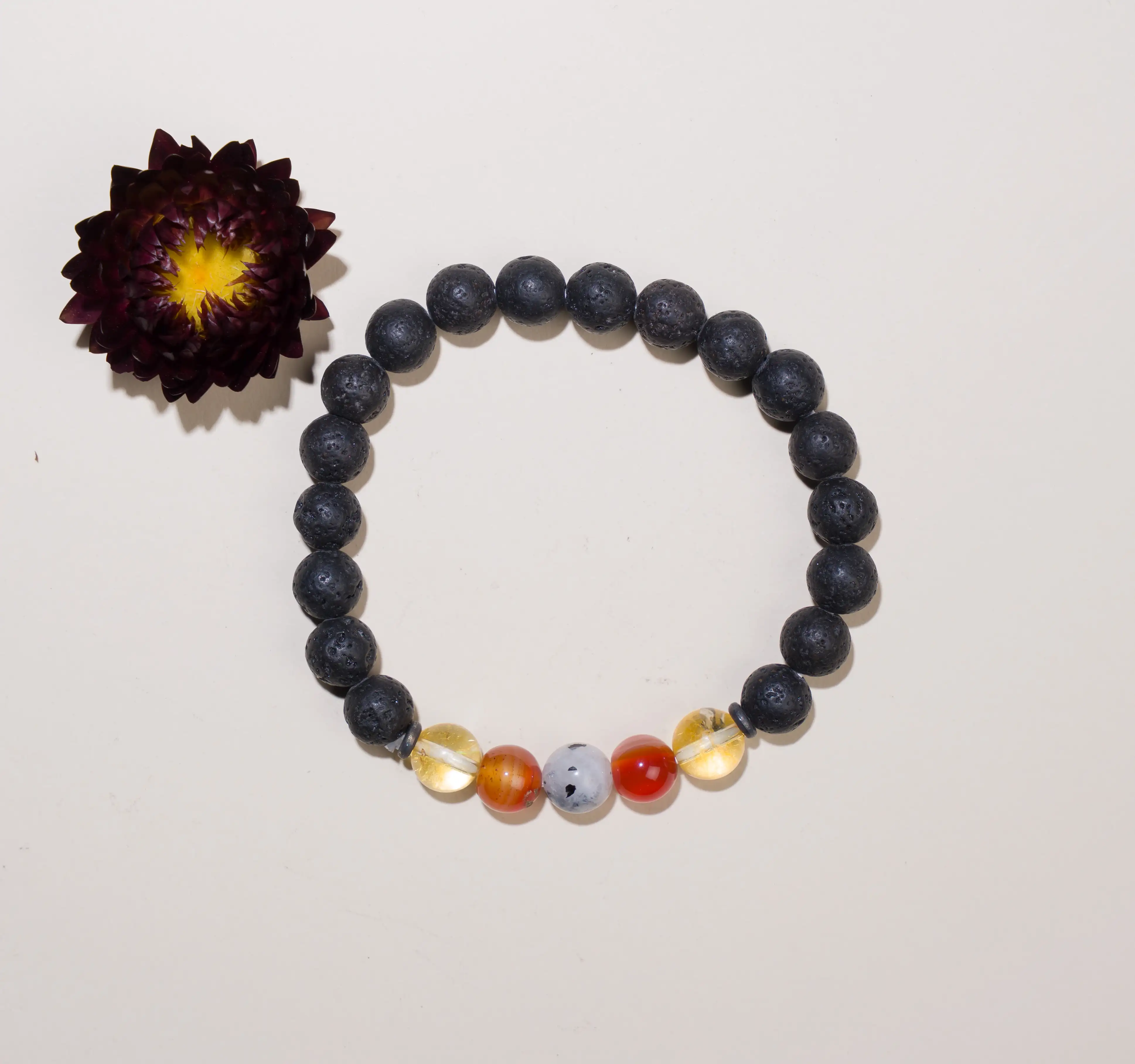 8mm PCOD-PCOS Remedy Lava Crystal Bracelet - secondary