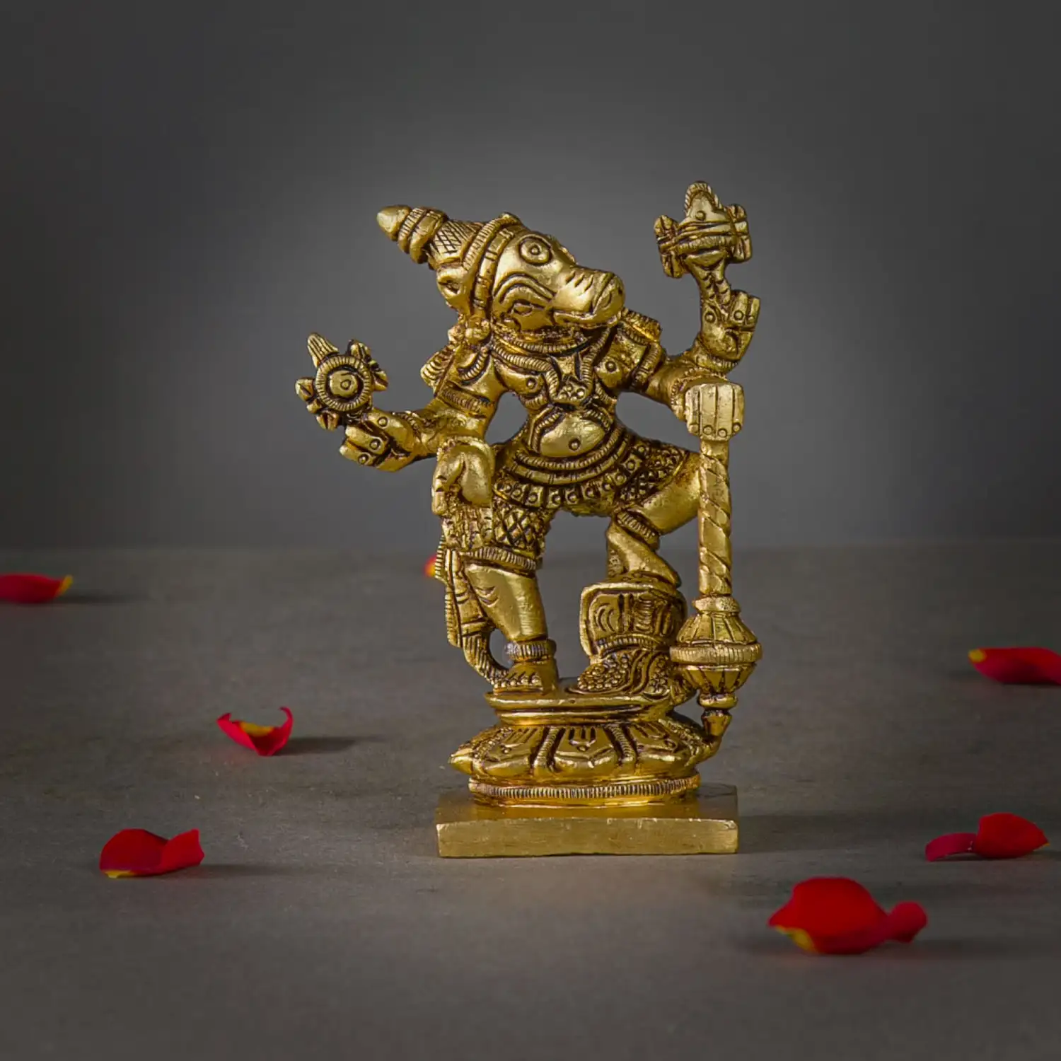 3.5inches brass Hayagiriwar idol - image 1