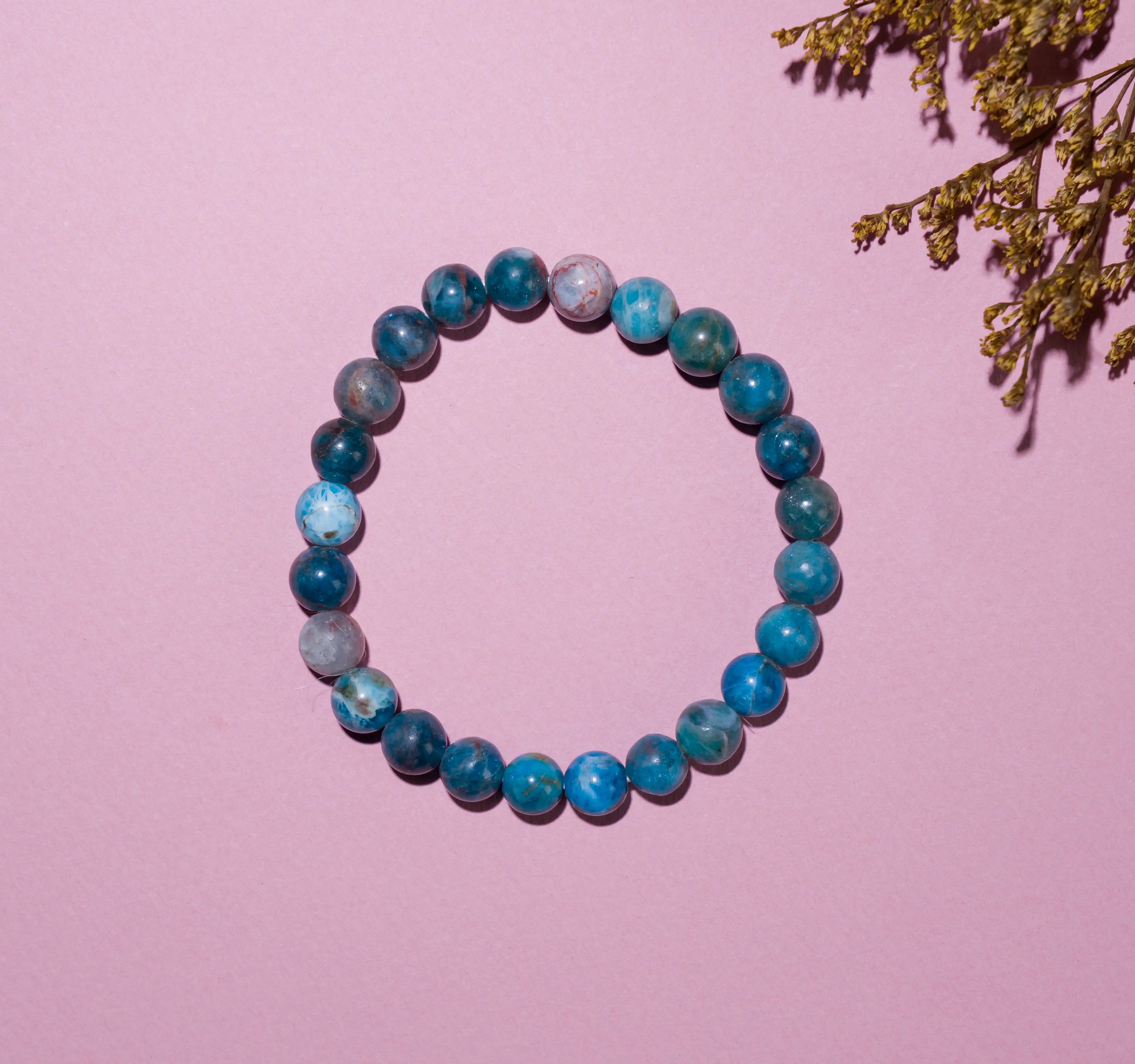 8mm Apatite crystal Stone bracelet - secondary